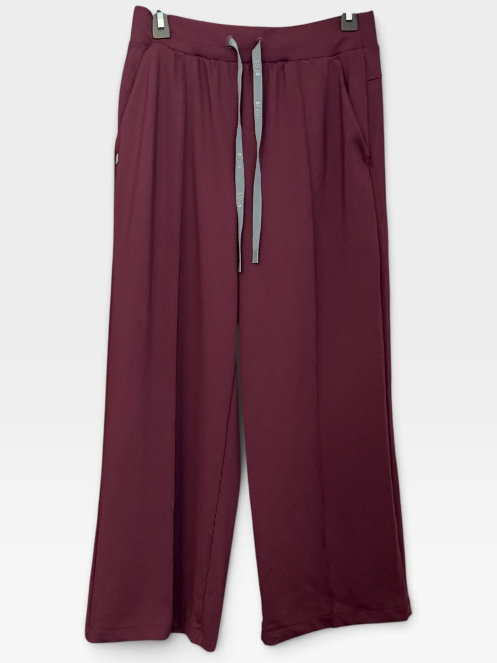 Figs Salina FormX High Rise wide leg Burgundy Medium Pwtite